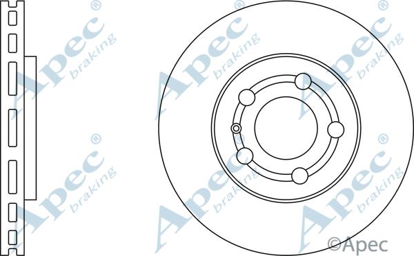 APEC DSK750 - Спирачен диск vvparts.bg