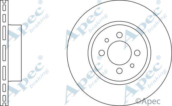 APEC DSK751 - Спирачен диск vvparts.bg