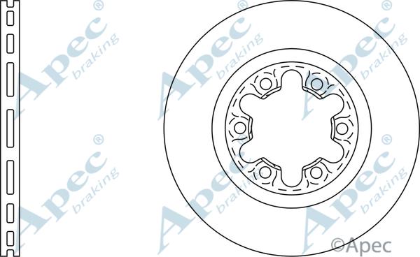 APEC DSK763 - Спирачен диск vvparts.bg