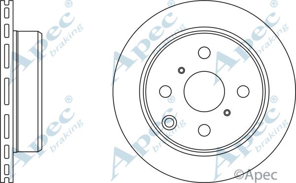 APEC DSK762 - Спирачен диск vvparts.bg