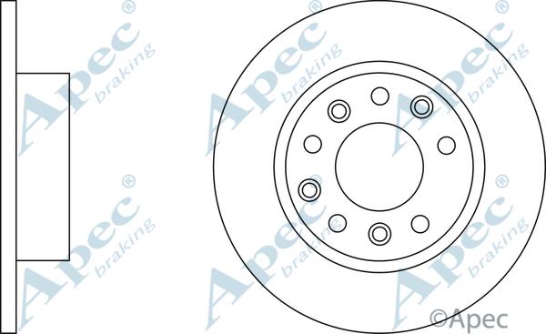 APEC DSK700 - Спирачен диск vvparts.bg