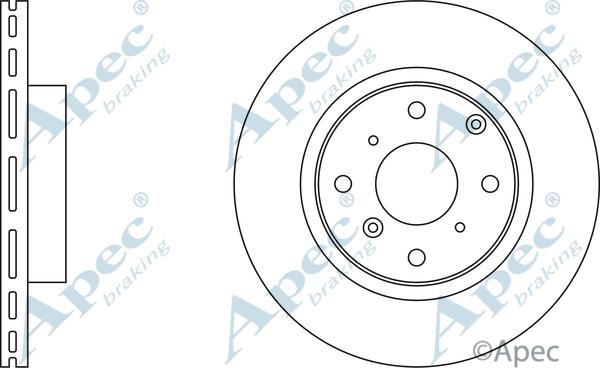 APEC DSK784 - Спирачен диск vvparts.bg