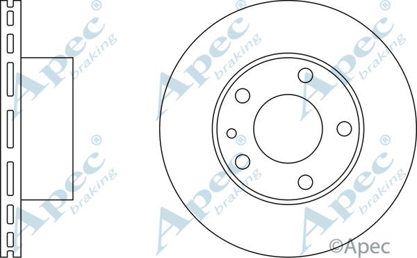 APEC DSK780 - Спирачен диск vvparts.bg