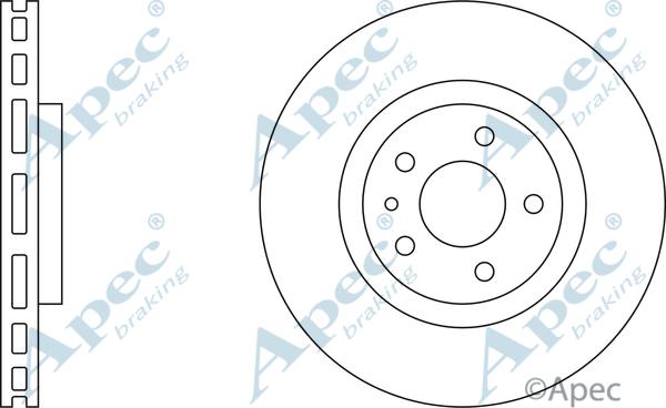 APEC DSK782 - Спирачен диск vvparts.bg