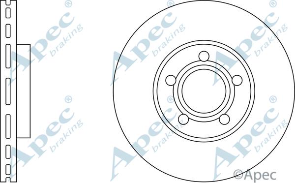 APEC DSK787 - Спирачен диск vvparts.bg