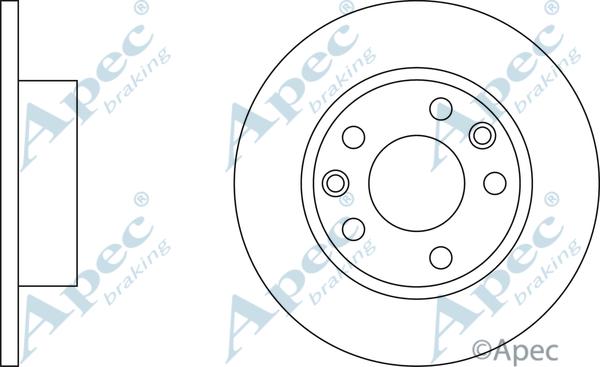 APEC DSK735 - Спирачен диск vvparts.bg