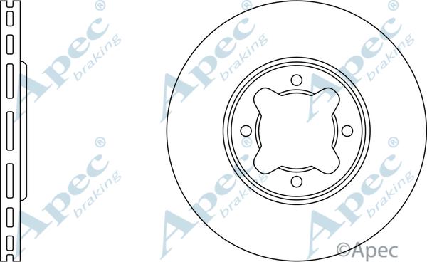 APEC DSK736 - Спирачен диск vvparts.bg