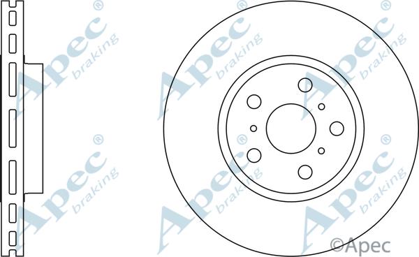 APEC DSK729 - Спирачен диск vvparts.bg