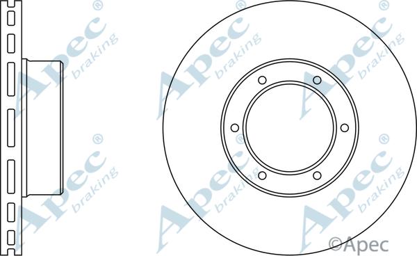 APEC DSK727 - Спирачен диск vvparts.bg