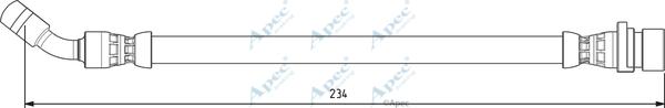 APEC HOS4003 - Спирачен маркуч vvparts.bg