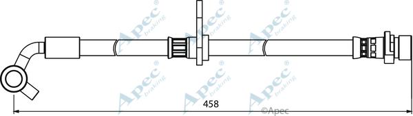 APEC HOS4002 - Спирачен маркуч vvparts.bg