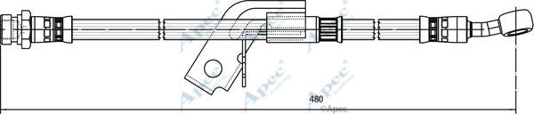 APEC HOS4140 - Спирачен маркуч vvparts.bg