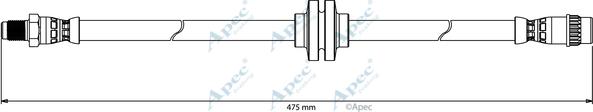 APEC HOS4158 - Спирачен маркуч vvparts.bg