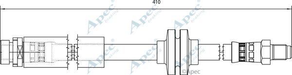 APEC HOS4106 - Спирачен маркуч vvparts.bg