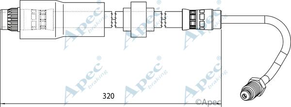 APEC HOS4119 - Спирачен маркуч vvparts.bg