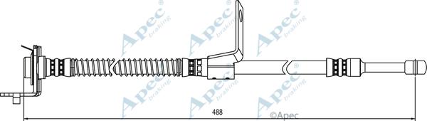 APEC HOS4138 - Спирачен маркуч vvparts.bg