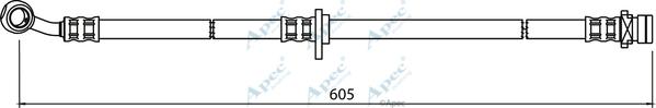 APEC HOS3999 - Спирачен маркуч vvparts.bg