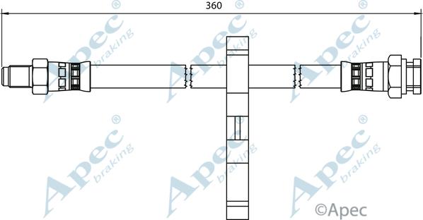 APEC HOS3970 - Спирачен маркуч vvparts.bg