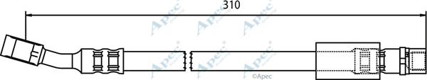 APEC HOS3445 - Спирачен маркуч vvparts.bg