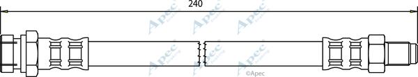 APEC HOS3446 - Спирачен маркуч vvparts.bg