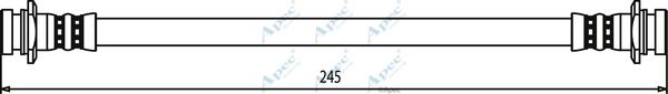 APEC HOS3466 - Спирачен маркуч vvparts.bg