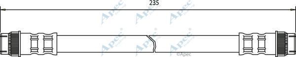 APEC HOS3463 - Спирачен маркуч vvparts.bg