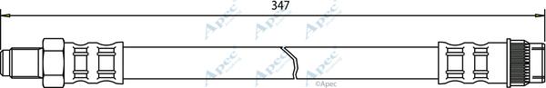 APEC HOS3401 - Спирачен маркуч vvparts.bg