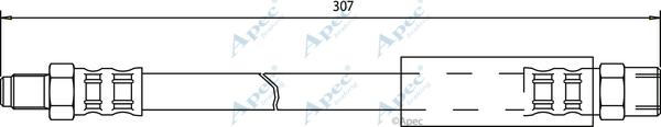 APEC HOS3414 - Спирачен маркуч vvparts.bg