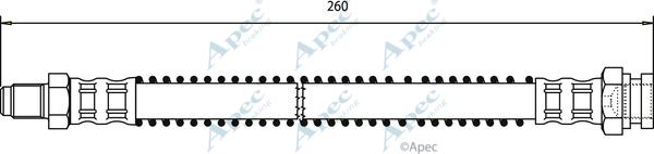 APEC HOS3481 - Спирачен маркуч vvparts.bg