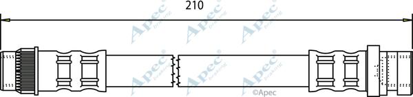 APEC HOS3475 - Спирачен маркуч vvparts.bg