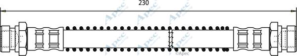 APEC HOS3470 - Спирачен маркуч vvparts.bg