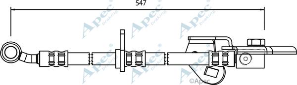 APEC HOS3594 - Спирачен маркуч vvparts.bg