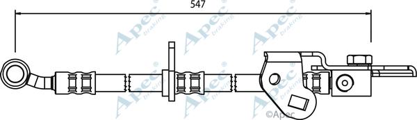 APEC HOS3595 - Спирачен маркуч vvparts.bg