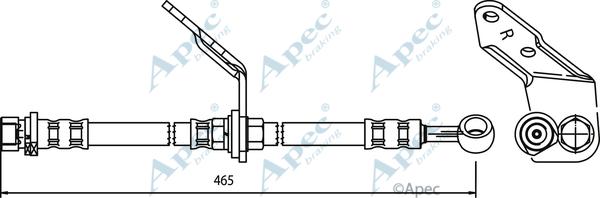 APEC HOS3549 - Спирачен маркуч vvparts.bg