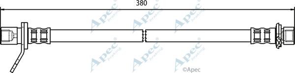 APEC HOS3548 - Спирачен маркуч vvparts.bg