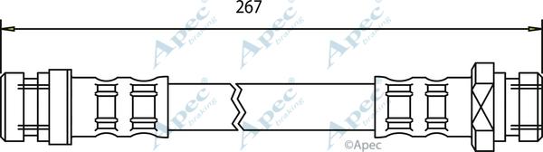 APEC HOS3560 - Спирачен маркуч vvparts.bg