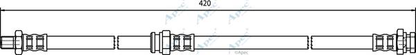 APEC HOS3659 - Спирачен маркуч vvparts.bg