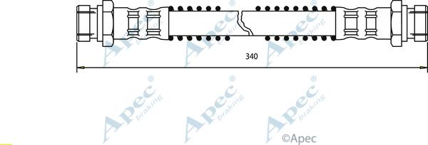 APEC HOS3653 - Спирачен маркуч vvparts.bg