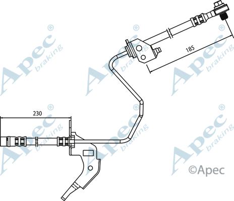 APEC HOS3689 - Спирачен маркуч vvparts.bg