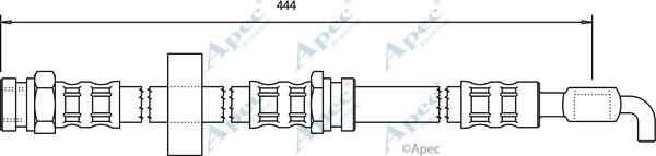 APEC HOS3633 - Спирачен маркуч vvparts.bg