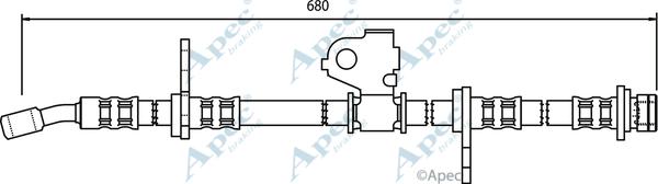 APEC HOS3627 - Спирачен маркуч vvparts.bg