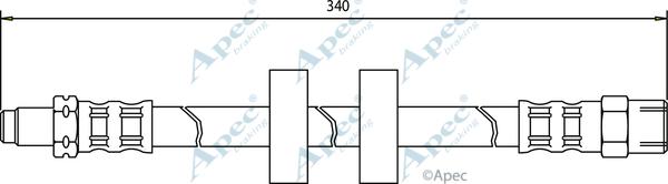 APEC HOS3051 - Спирачен маркуч vvparts.bg