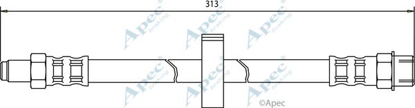 APEC HOS3060 - Спирачен маркуч vvparts.bg