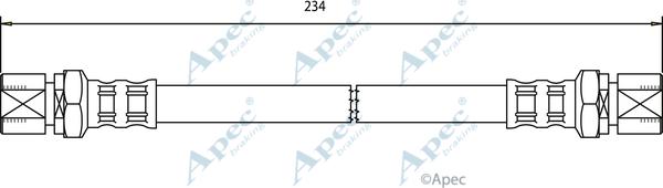 APEC HOS3012 - Спирачен маркуч vvparts.bg