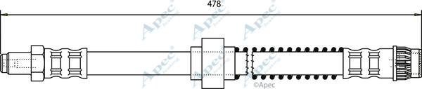 APEC HOS3084 - Спирачен маркуч vvparts.bg