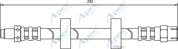 APEC HOS3029 - Спирачен маркуч vvparts.bg