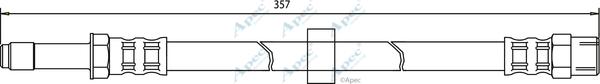 APEC HOS3196 - Спирачен маркуч vvparts.bg