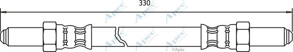 APEC HOS3168 - Спирачен маркуч vvparts.bg