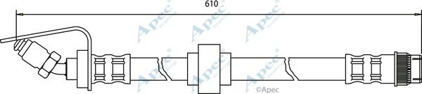 APEC HOS3181 - Спирачен маркуч vvparts.bg