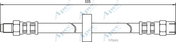 APEC HOS3170 - Спирачен маркуч vvparts.bg